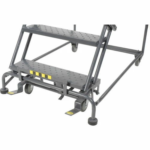 Ballymore Perforated 24"W 6 Step Steel Rolling Ladder 14"D Top Step- Lock Style B - FS063014 11 Ballymore Perforated 24"W 6 Step Steel Rolling Ladder 14"D Top Step- Lock Style B - FS063014 - Image 9
