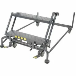 Ballymore Perforated 24"W 9 Step Steel Rolling Ladder 14"D Top Step - FS093214P -Ladders Sales Store Bally Brake Detail 01 4