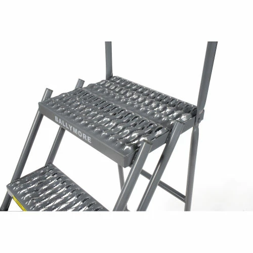 Ballymore Grip 24"W 5 Step Steel Rolling Ladder 14"D Top Step - FSH526G 10 Ballymore Grip 24"W 5 Step Steel Rolling Ladder 14"D Top Step - FSH526G - Image 8