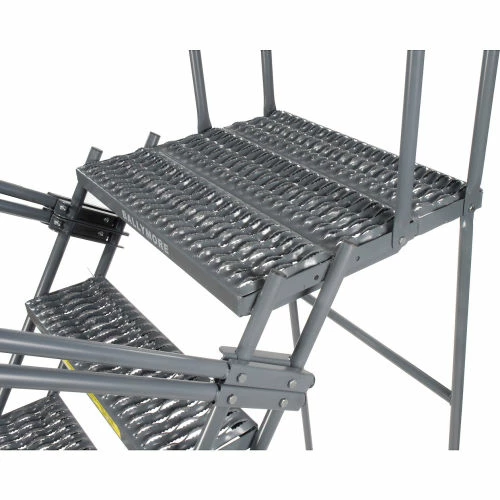 Ballymore Grip 24"W 5 Step Steel Rolling Ladder 21"D Top Step - FSH52621G 9 Ballymore Grip 24"W 5 Step Steel Rolling Ladder 21"D Top Step - FSH52621G - Image 7