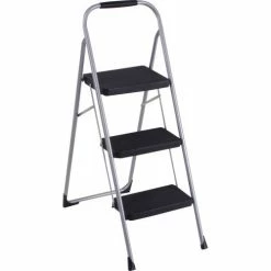 Cosco® Steel 3 Step Stool Ladder with Rubber Hand Grip, Type III 11 Cosco® Steel 3 Step Stool Ladder with Rubber Hand Grip, Type III -Ladders Sales Store COO 11408PBL1E