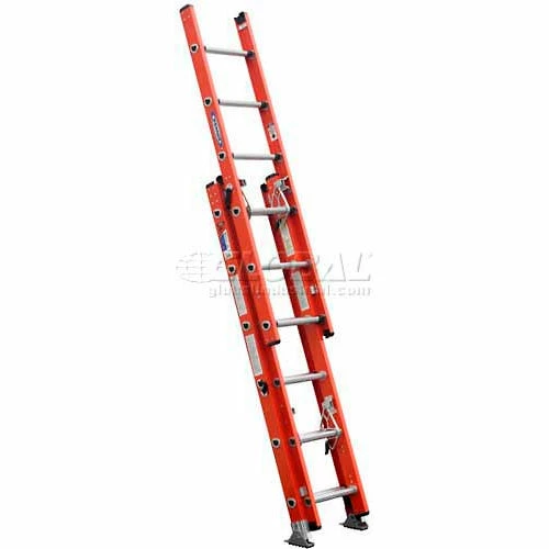 Werner 16' IA Fiberglass 3 Section Compact Extension Ladder D6216-3 4 Werner 16' IA Fiberglass 3 Section Compact Extension Ladder D6216-3 - Image 2