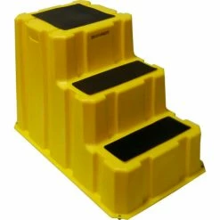 Diversified Plastics 3 Step Nestable Plastic Step Stand - Yellow 25-3/4"W x 42"D x 29"H - NST-3-14 35 Diversified Plastics 3 Step Nestable Plastic Step Stand - Yellow 25-3/4"W x 42"D x 29"H - NST-3-14 -Ladders Sales Store DI7 NST 3 14