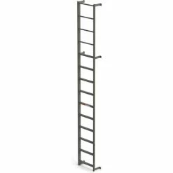 EGA Products EGA Steel Side Step Dock Ladder, 10 Step, Gray - MDS10