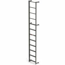 EGA Products EGA Steel Side Step Dock Ladder, 8 Step, Gray - MDS8