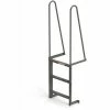 EGA Products EGA Steel Walk Through Dock Ladder, 3 Step Gray - MDT3