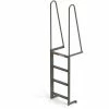 EGA Products EGA Steel Walk Through Dock Ladder, 4 Step Gray - MDT4