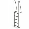 EGA Products EGA Steel Walk Through Dock Ladder, 5 Step Gray - MDT5