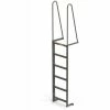 EGA Products EGA Steel Walk Through Dock Ladder, 6 Step Gray - MDT6