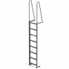 EGA Products EGA Steel Walk Through Dock Ladder, 8 Step, Gray - MDT8