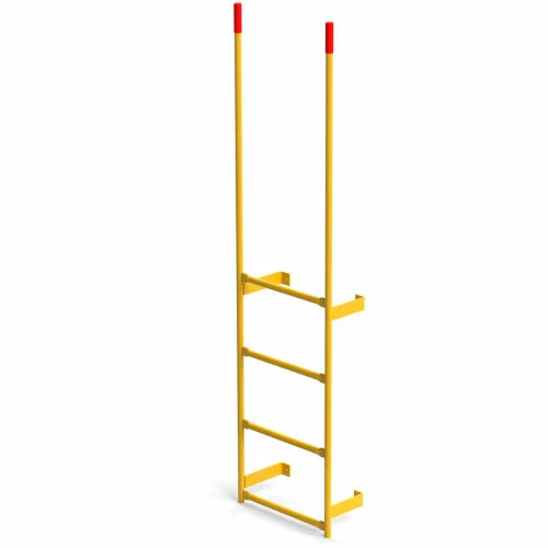 EGA Products EGA Steel Round Tube Dock Ladder, 4 Step Yellow - MRT-DT4 3 EGA Products EGA Steel Round Tube Dock Ladder, 4 Step Yellow - MRT-DT4