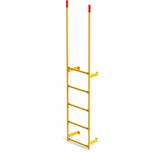 EGA Products EGA Steel Round Tube Dock Ladder, 5 Step Yellow - MRT-DT5 3 EGA Products EGA Steel Round Tube Dock Ladder, 5 Step Yellow - MRT-DT5