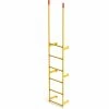 EGA Products EGA Steel Round Tube Dock Ladder, 6 Step Yellow - MRT-DT6 -Ladders Sales Store E9A RT DT6