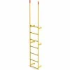 EGA Products EGA Steel Round Tube Dock Ladder, 7 Step, Yellow - MRT-DT7 -Ladders Sales Store E9A RT DT7