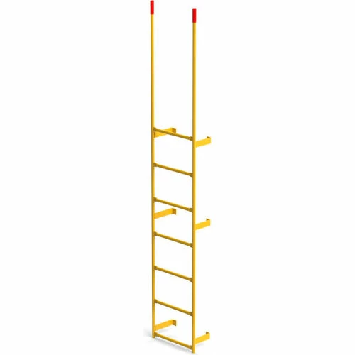 EGA Products EGA Steel Round Tube Dock Ladder, 7 Step, Yellow - MRT-DT7 3 EGA Products EGA Steel Round Tube Dock Ladder, 7 Step, Yellow - MRT-DT7