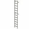 EGA Products EGA Steel Vertical Wall Mount Ladder W/O Rail Extensions, 12 Step Gray - MVMS12 -Ladders Sales Store E9A VMS12