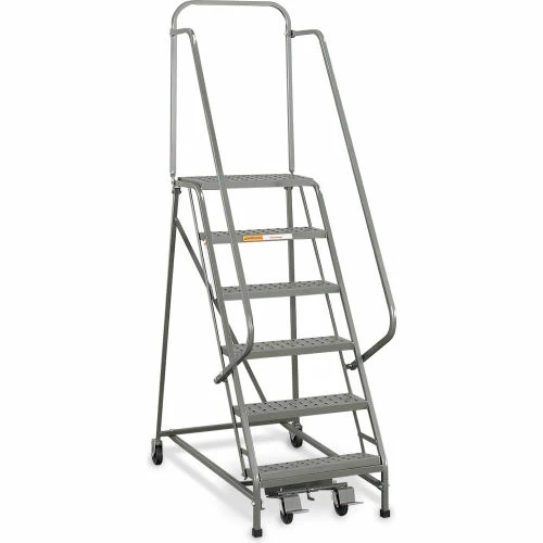 EGA Products EGA Industrial Rolling Ladder 4-Step 20" Wide Perforated, Gray 450Lb. Capacity - L006 3 EGA Products EGA Industrial Rolling Ladder 4-Step 20" Wide Perforated, Gray 450Lb. Capacity - L006