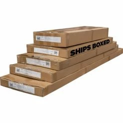 Tri-Arc 5 Step Steel Standard Uncaged Fixed Access Ladder, Yellow - WLFS0105-Y -Ladders Sales Store FixedLadderBoxes