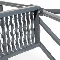 Tri-Arc Grip 24"W 5 Step Steel Rolling Ladder 10"D Top Step - KDSR105242 -Ladders Sales Store Grip Step Details 8