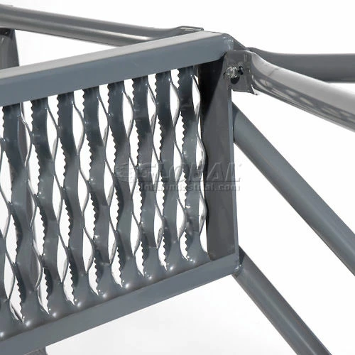 Tri-Arc Grip 16"W 5 Step Steel Rolling Ladder 10"D Top Step - KDSR105162 9 Tri-Arc Grip 16"W 5 Step Steel Rolling Ladder 10"D Top Step - KDSR105162 - Image 7