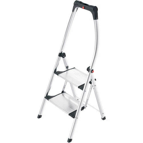 Hailo Comfort Plus 2 Step Aluminum Folding Step Ladder - 4302-321 3 Hailo Comfort Plus 2 Step Aluminum Folding Step Ladder - 4302-321