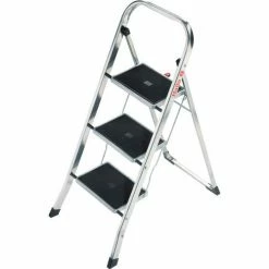 Hailo K30 3 Step Aluminum Folding Step Ladder - 4393-801 35 Hailo K30 3 Step Aluminum Folding Step Ladder - 4393-801 -Ladders Sales Store HLI 9204010002