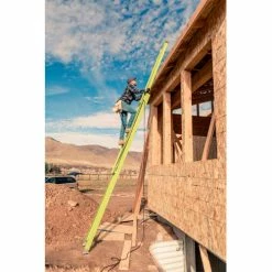 Little Giant 16' HyperLite 375 lb. Capacity Type IAA Fiberglass Extension Ladder - 17916 -Ladders Sales Store HyperLite Climb3