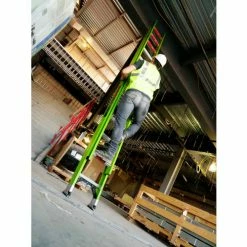 Little Giant 16' HyperLite 375 lb. Capacity Type IAA Fiberglass Extension Ladder - 17916 -Ladders Sales Store HyperLite Climb7