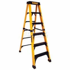 DeWalt 6' Fiberglass Step Ladder, 500 Lb. Load Cap. - DXL3810-06