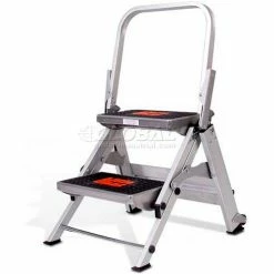 Little Giant® Safety Aluminum Step Ladder - 2 Step - 10210BA -Ladders Sales Store LTT 10210BA