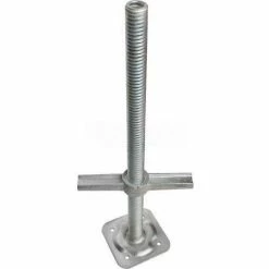 Metaltech Galvanized 24" Screw Jack w/ Plate - Hollow - M-MBSJP24H