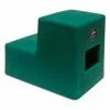 High Country Plastics 2 Step Mounting Step, Green 19"H - MS-19FG -Ladders Sales Store MS 19FG
