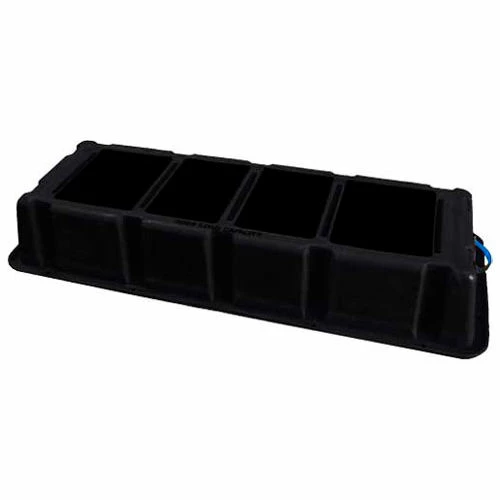 US Roto Molding 1 Step Plastic Step Stand Long - Black 66-1/2"W x 26-1/2"D x 10"H - NLST-1 BK 3 US Roto Molding 1 Step Plastic Step Stand Long - Black 66-1/2"W x 26-1/2"D x 10"H - NLST-1 BK