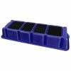 US Roto Molding 1 Step Plastic Step Stand Long - Blue 66-1/2"W x 26-1/2"D x 10"H - NLST-1 BL -Ladders Sales Store PD5 NLST 1 BL