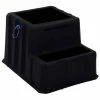 US Roto Molding 2 Step Nestable Plastic Step Stand - Black 26"W x 33"D x 20"H - NST-2 BK -Ladders Sales Store PD5 NST 2 BK