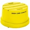 US Roto Molding 1 Step Plastic Step Stand Round - Yellow 21"Dia x 12"H - ST-1R YEL