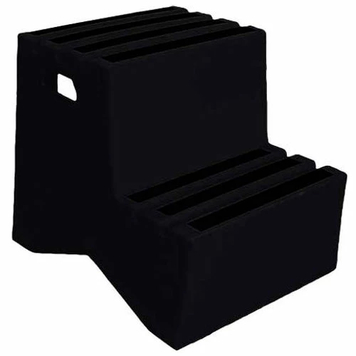 US Roto Molding 2 Step Plastic Step Stand - Black 21"W x 24-1/2"D x 19-1/2"H - ST-2 BK 3 US Roto Molding 2 Step Plastic Step Stand - Black 21"W x 24-1/2"D x 19-1/2"H - ST-2 BK