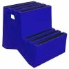 US Roto Molding 2 Step Plastic Step Stand - Blue 21"W x 24-1/2"D x 19-1/2"H - ST-2 BL -Ladders Sales Store PD5 ST 2 BL