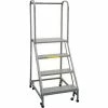P.W. Platforms 4-Step Rolling Ladder , Perforated, 24" Step Width - BS4S30 2 P.W. Platforms 4-Step Rolling Ladder , Perforated, 24" Step Width - BS4S30 -Ladders Sales Store PW9 BS4S30