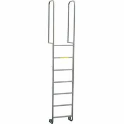 P.W. Platforms 5 Step Steel Dock Ladder, Walk Thru, 22"W x 54"H - DLWT-25
