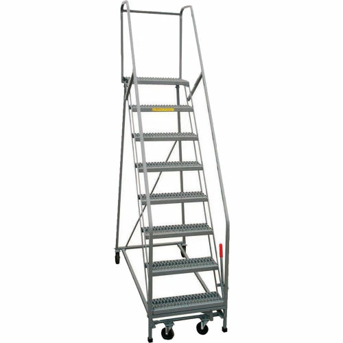 P.W. Platforms 5-Step Rolling Ladder , Serrated, 18" Step Width - GS5SH18 3 P.W. Platforms 5-Step Rolling Ladder , Serrated, 18" Step Width - GS5SH18