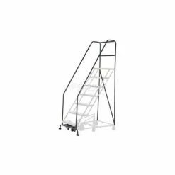 Tri-Arc 42"H CAL-OSHA Handrail/Base Kit- 10 To 12 Step, Yellow - GRCAL1012-Y