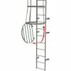 Tri-Arc Fixed Steel Cage Ladder Cage Door for Bottom of Cage, Gray - OPFS04 -Ladders Sales Store TRC OPFS04