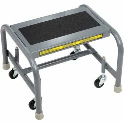 Tri-Arc 1 Step Mobile Steel Step Stand w/ Solid Anti-Slip Top Step - WLSR001163-WM 35 Tri-Arc 1 Step Mobile Steel Step Stand w/ Solid Anti-Slip Top Step - WLSR001163-WM -Ladders Sales Store TRC WLSR001163 WM