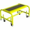 Tri-Arc Tri Arc 1 Step Mobile Steel Step Stool W/24" Anti-Slip Tread - WLSR001243-Y 2 Tri-Arc Tri Arc 1 Step Mobile Steel Step Stool W/24" Anti-Slip Tread - WLSR001243-Y -Ladders Sales Store TRC WLSR001243 Y