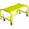 Tri-Arc Tri Arc 1 Step Mobile Steel Step Stool W/ 24" Perforated Tread - WLSR001246-Y 2 Tri-Arc Tri Arc 1 Step Mobile Steel Step Stool W/ 24" Perforated Tread - WLSR001246-Y -Ladders Sales Store TRC WLSR001246 Y