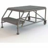 Tri-Arc 2 Step Mobile Work Platform 24"W x 36"L, No Handrails, Gray - WLWP022436 -Ladders Sales Store TRC WLWP022436