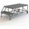 Tri-Arc 2 Step Mobile Work Platform 24"W x 48"L, No Handrails, Gray - WLWP022448 -Ladders Sales Store TRC WLWP022448