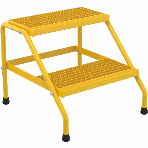 Vestil Aluminum Yellow Step Stand - 2 Step - SSA-2-KD-Y 6 Vestil Aluminum Yellow Step Stand - 2 Step - SSA-2-KD-Y - Image 4
