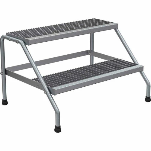 Vestil Aluminum Wide Step Stand - 2 Step - SSA-2W-KD 6 Vestil Aluminum Wide Step Stand - 2 Step - SSA-2W-KD - Image 4